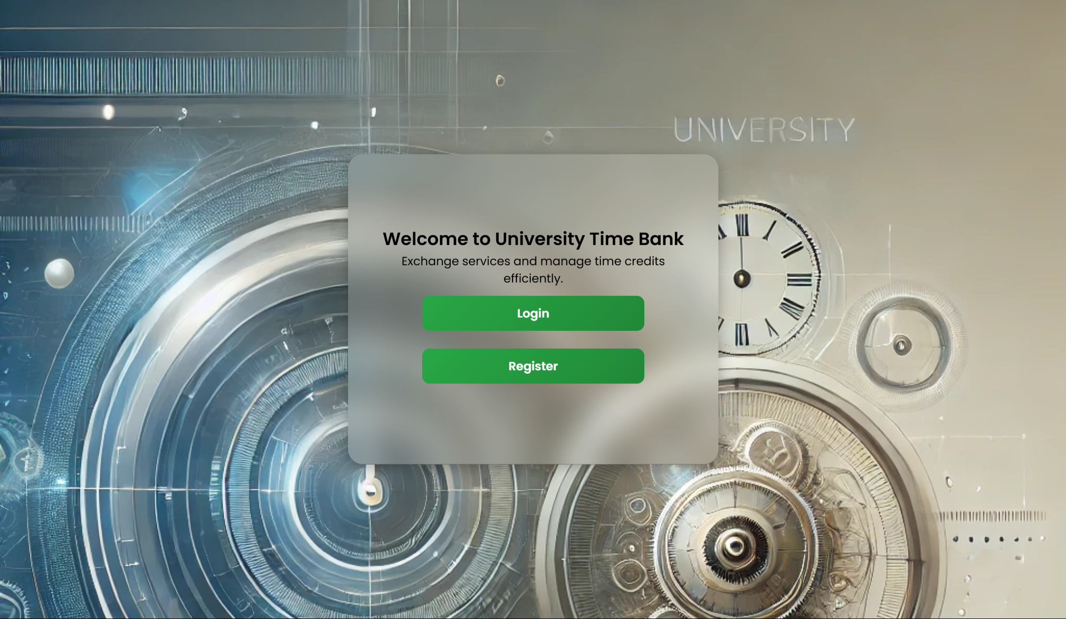 University Time Bank